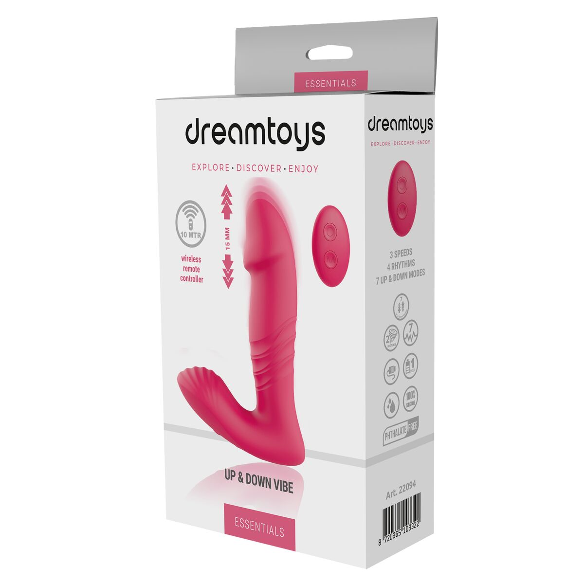Anální vibrátor Dream Toys Essentials Up Růžový